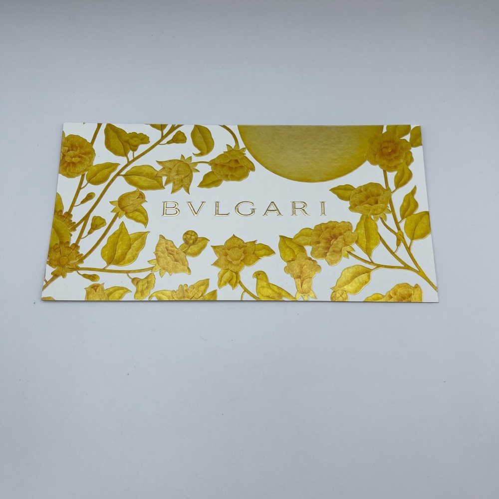 NEW RARE Bvlgari white yellow postcard Post NL super rare